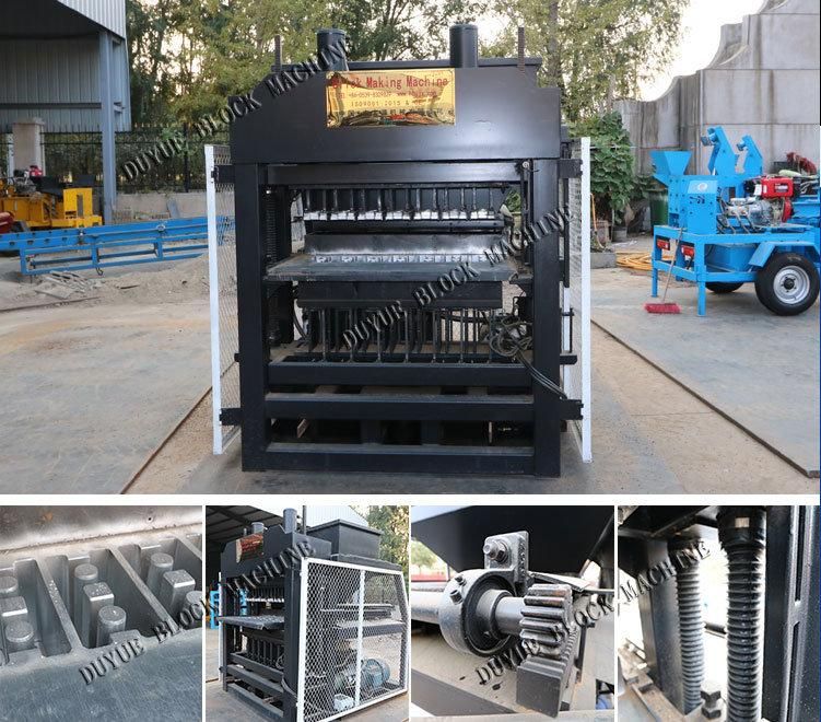 Hr7-10 Soil Interlocking Stablized Cement Block Machine Electric Brick Moulding Machines Prices