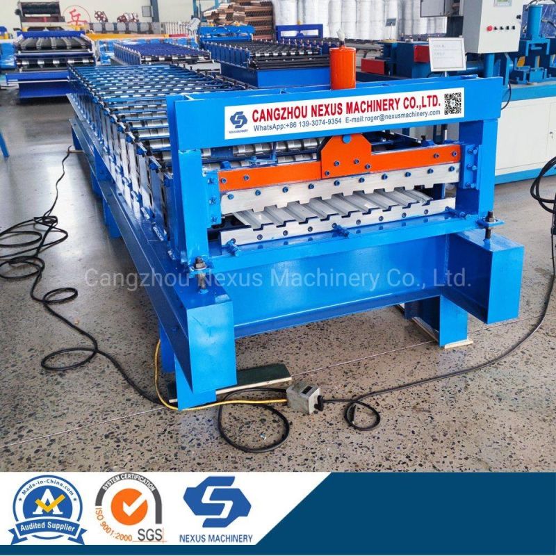 Automatic Aluzinc Steel Shutter Door Roll Forming Machine