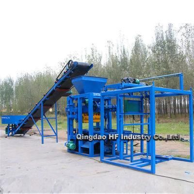 Qt4-26 Semiautomatic Concrte Cement Brick Make Block Machine in Peru