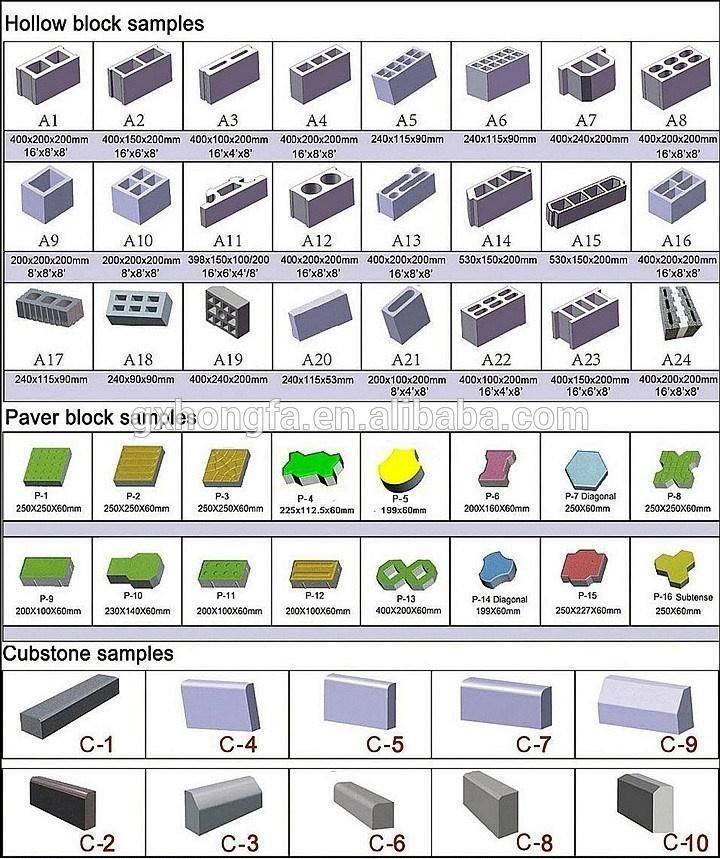 Interlocking Brick Machinery Fly Ash Bricks Making Machine Paver Bricks Maker Blocks Making Machine Automatic Brick 6 Inches Hollow Block Making Machine