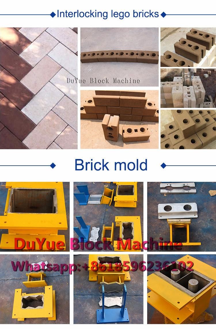 Hr4-10 Eco Maquinas Brick Machine for Making Bricks Brick Press Machine Clay Brick Making Machine Soil Interlocking Brick Machine