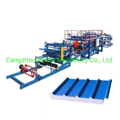 Low Price Steel EPS/Rock Wool Sandwich Panel Production Wall /Roof Use Sheet Tile Making Roll Forming Machine