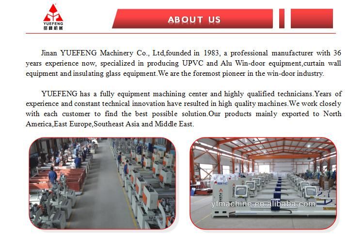 Jinan Yuefeng Supplier Four Head PVC Window and Door Welding Machine Manufacturer