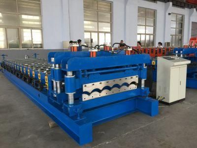 Glazed Molding Colour Steel Roof Panel Step Roofing Tile Rolling Forming Machine