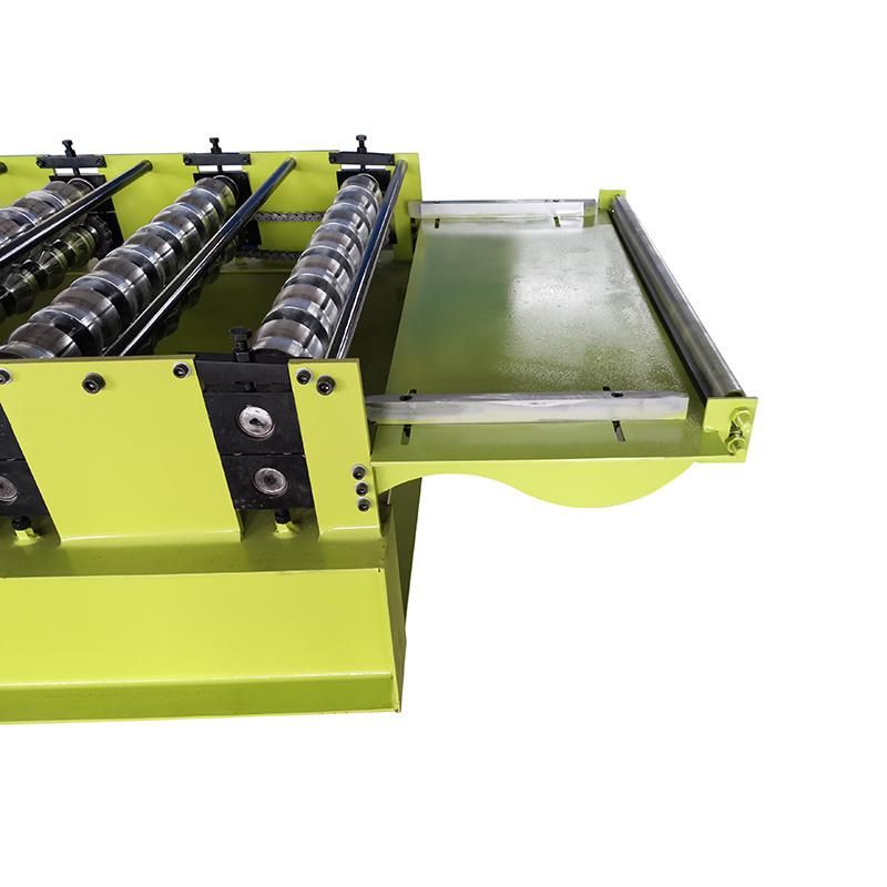 Tile Making Machine Fast Speed Glazed Steel Hydraulic Pressing & Cutting 0.3-0.6mm Rolling Thinckness Full Automatic 8-9m/Min