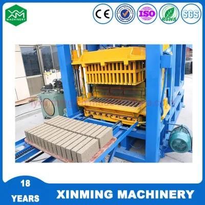 Full Automatic Qt4-15 Concrete Cement Hollow Solid Block Making Machine for Construction Materials