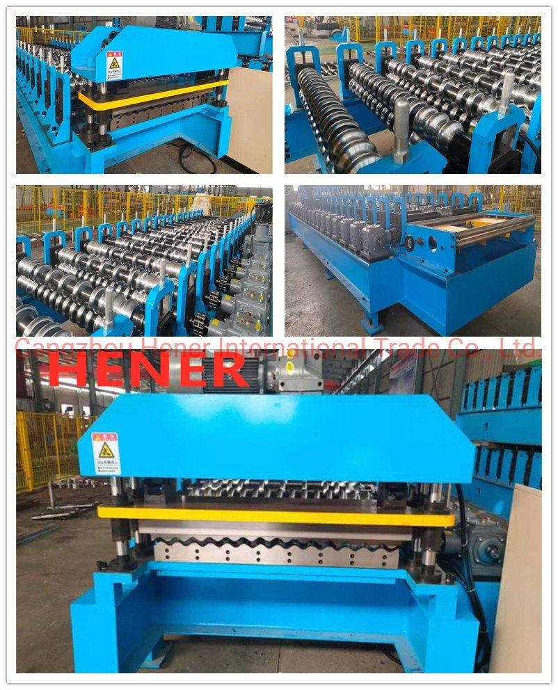 Gearbox Cast Iron Corrugated Roofing Sheet Roll Forming Making Machine