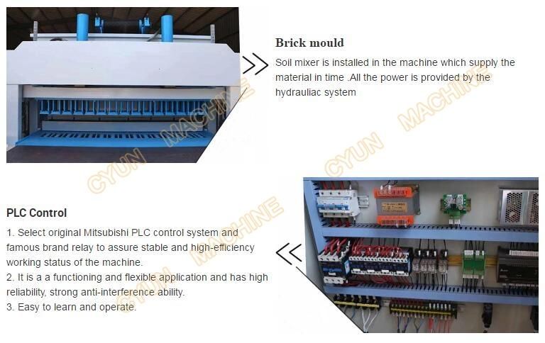 Cy10-10 Hydraulic Press Brick Making Machine for 20000 Bricks Production Line