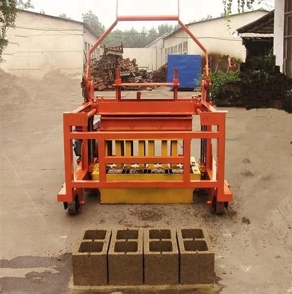 Qmj4-40 Mobile Portable Manual Hollow Block Machine