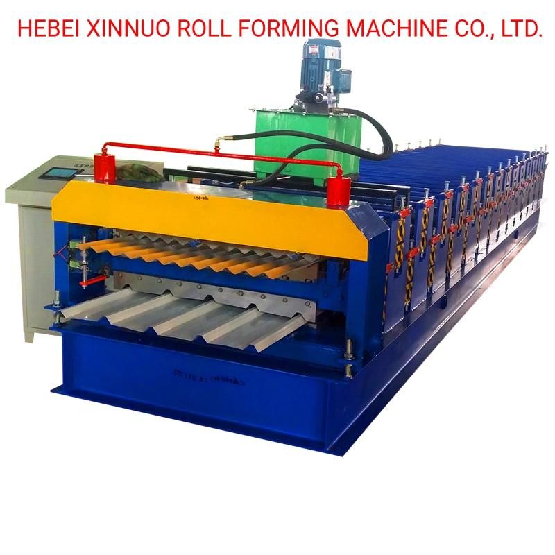 Double Layer Steel Metal Tile Roof Roll Forming Machine