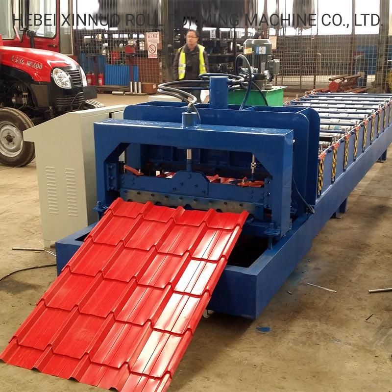 Glazed Tile Aluminium Roofing Sheet Cold Roll Forming Machine Roll Former Steel Trapezoidal Machine