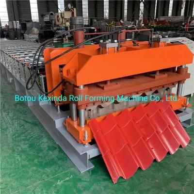 Roof Use Color Steel Roofing Sheet Glazed Step Tile Making Machinery