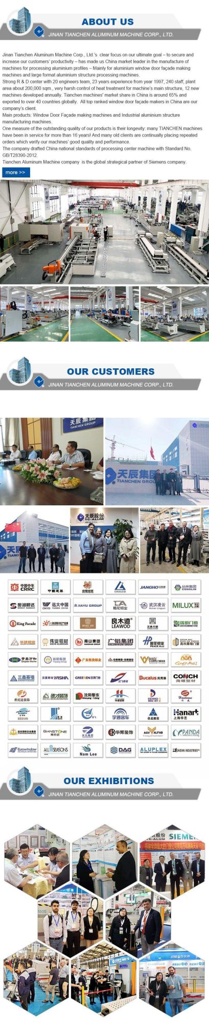 China Manufacture Aluminum Window CNC Drilling and Milling Machine