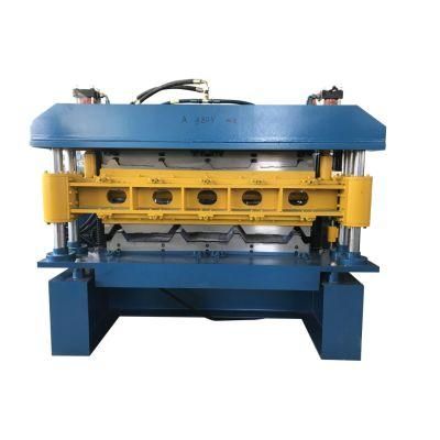 China Roof Panel Step Tile Roll Forming Machine Price Double Layer Steel Roof and Wall Sheet Roller Machine