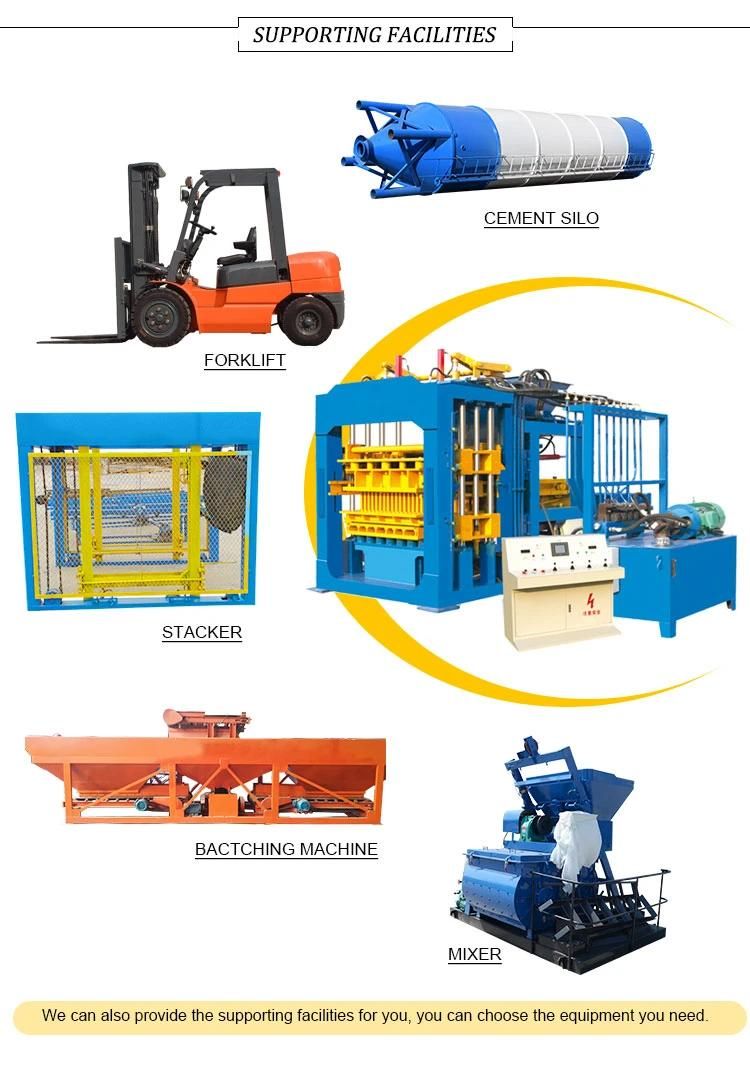 Concrete Hollow Bricks Making Machine with Best Price Qt10-15 Concrete Block Machines for Sale