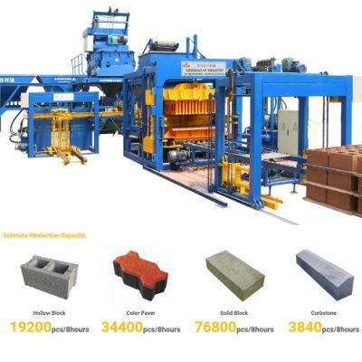 Qt10-15 Interlocking Brick Making Machine, Small Brick Making Machine
