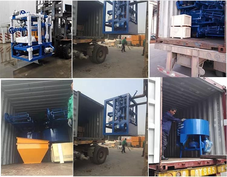 China Block Factory Brick Making Machine Concrete Qt4-24 Brick Factory