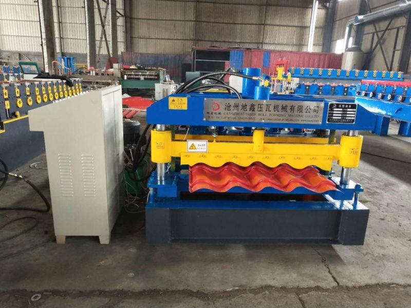 1100 Galvanized Steel Step Tile Roll Forming Machine