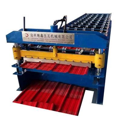 High Quality Automatic Trapezoid Roof Panel PLC Control Roll Forming Machine