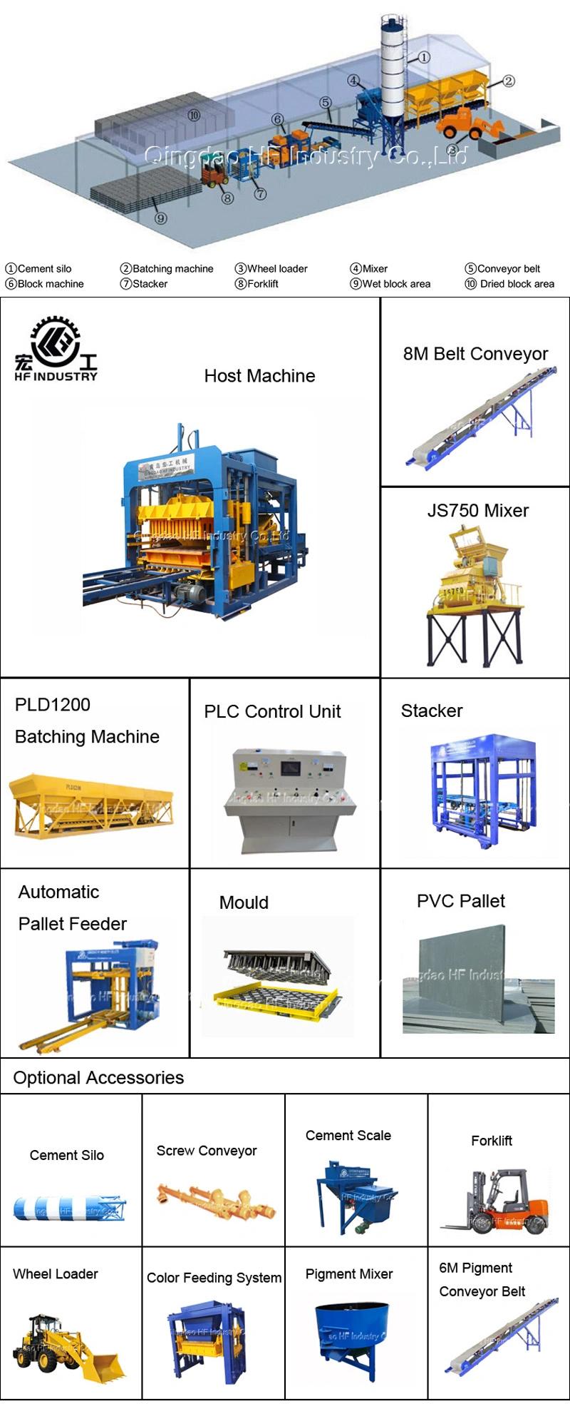 Qt12-15 Automatic Vibration Cement Concrete Block Making Machine