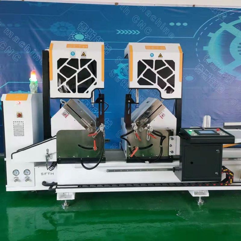 High Precision Aluminum Window and Door Making Machine Double Head Cutting Saw