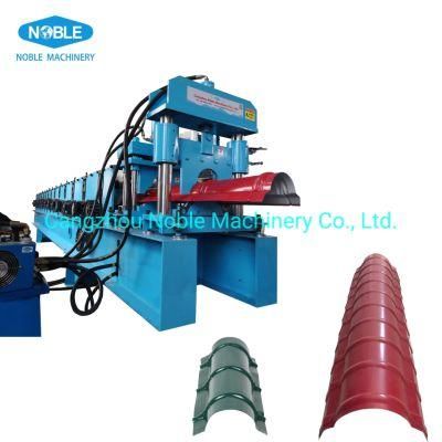 Color Steel Roof Tile Sheet Ridge Cap Roll Forming Machine