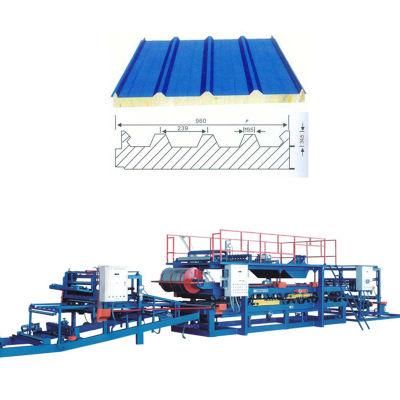 Automatic PU EPS Sandwich Panel Composite Roofing Sheet Making Forming Machine Factory Price