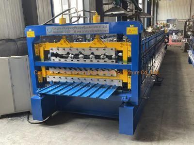Three Layers of Different Plate Trapezoidal Glazed Roofing Panel Roofing Sheet Roll Forming Machine