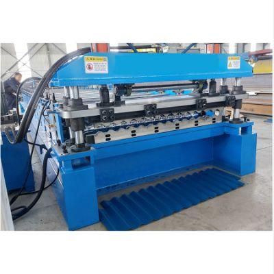 760 Color Steel Sheet Roll Forming Machine Corrugated Roofing Sheet Making Machine