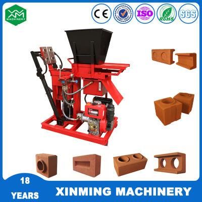 Xm2-25 Lower Price Clay Soil Cement Interlocking Hydraform Brick Making Machine with Good Quality