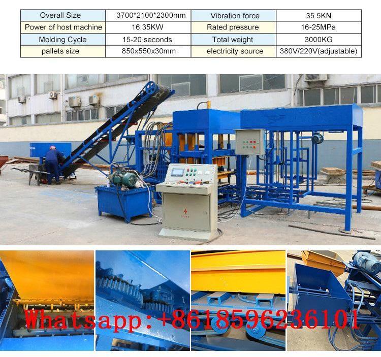 Fully Automatic Hydraulic Block Mould Machine Qt4-20 Brick Paver Machine Hollow Block Mould Machine in Malawi, Zambia