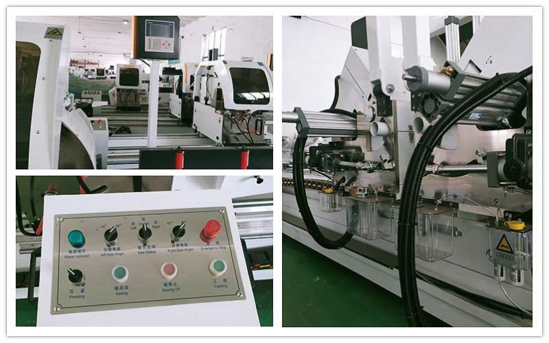 Window and Door Manufacturing Machine Cns Double Head Cutting Machine for Aluminum/UPVC Profile