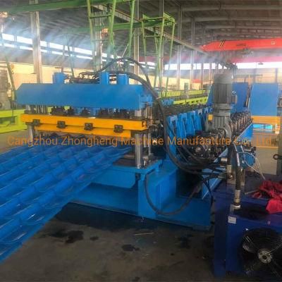 High Quality 1100 Glazed Roof Tile Roll Forming Machine Step Tile Forming Machinery Price