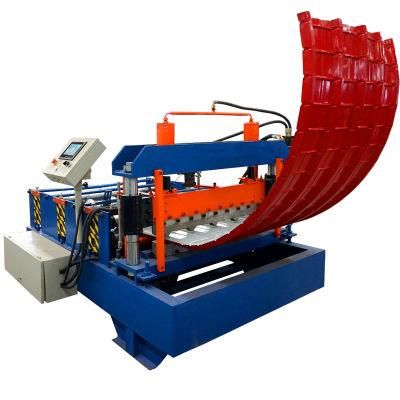 Hydraulic Trapezoidal Profile Mill Roofing Top Crimping Sheet Steel Arch Curving Machine