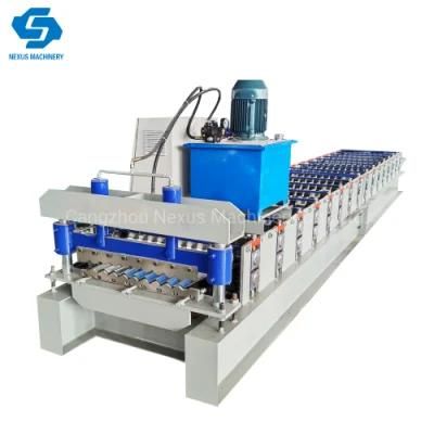Galvanized Steel Corrugated Roofing Sheet Roll Forming Machine with 762mm Effective Width
