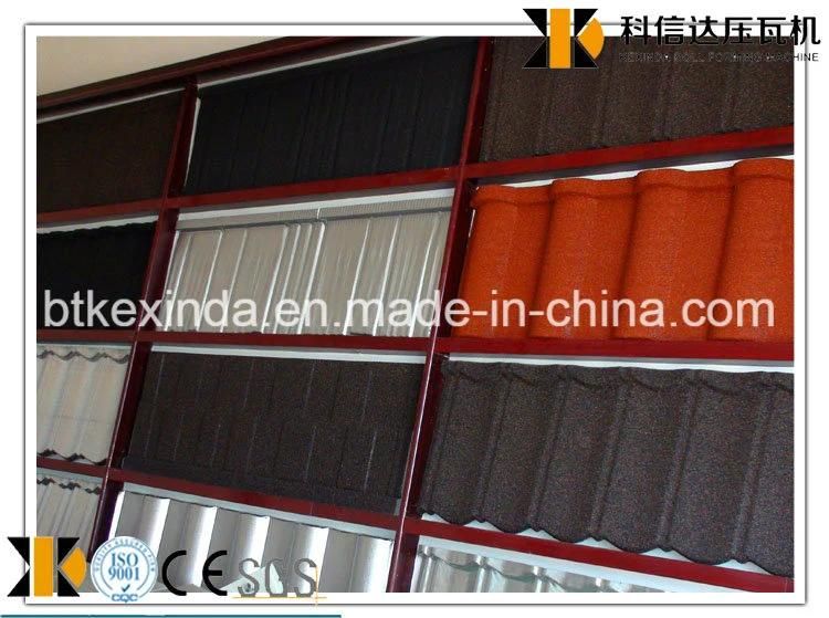 Color Stone Coated Metal Roof Tile Making Machine Roll Forming Machinery