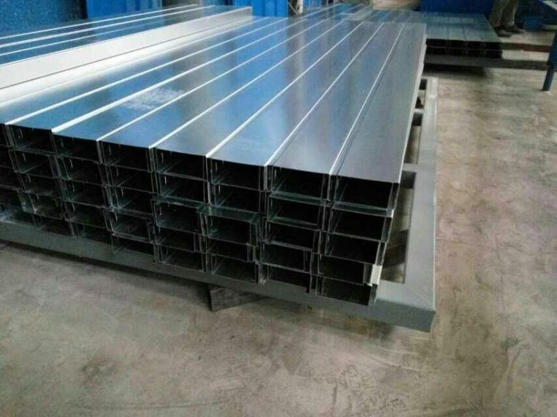 Factory Direct Sale Hot DIP Galvanized Steel Cable Ladder HDG Cable Tray Roll Forming Machine