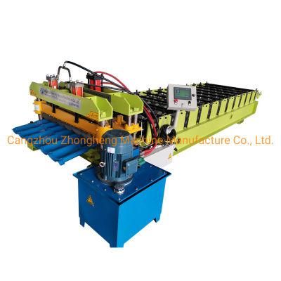 High Quality 1100 Step Tile Forming Machinery Glazed Roof Tile Roll Forming Machine