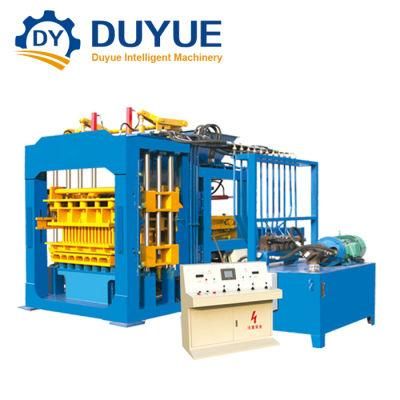 Qt10-15 Duyue Full Automatic Hydraulic Cement Sand Concrete Block/Brick Making Machine Construction Machinery