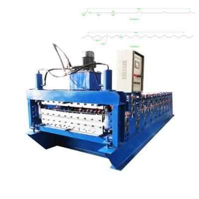 Ibr Roof Sheeting Roll Forming Machine with Double Deck
