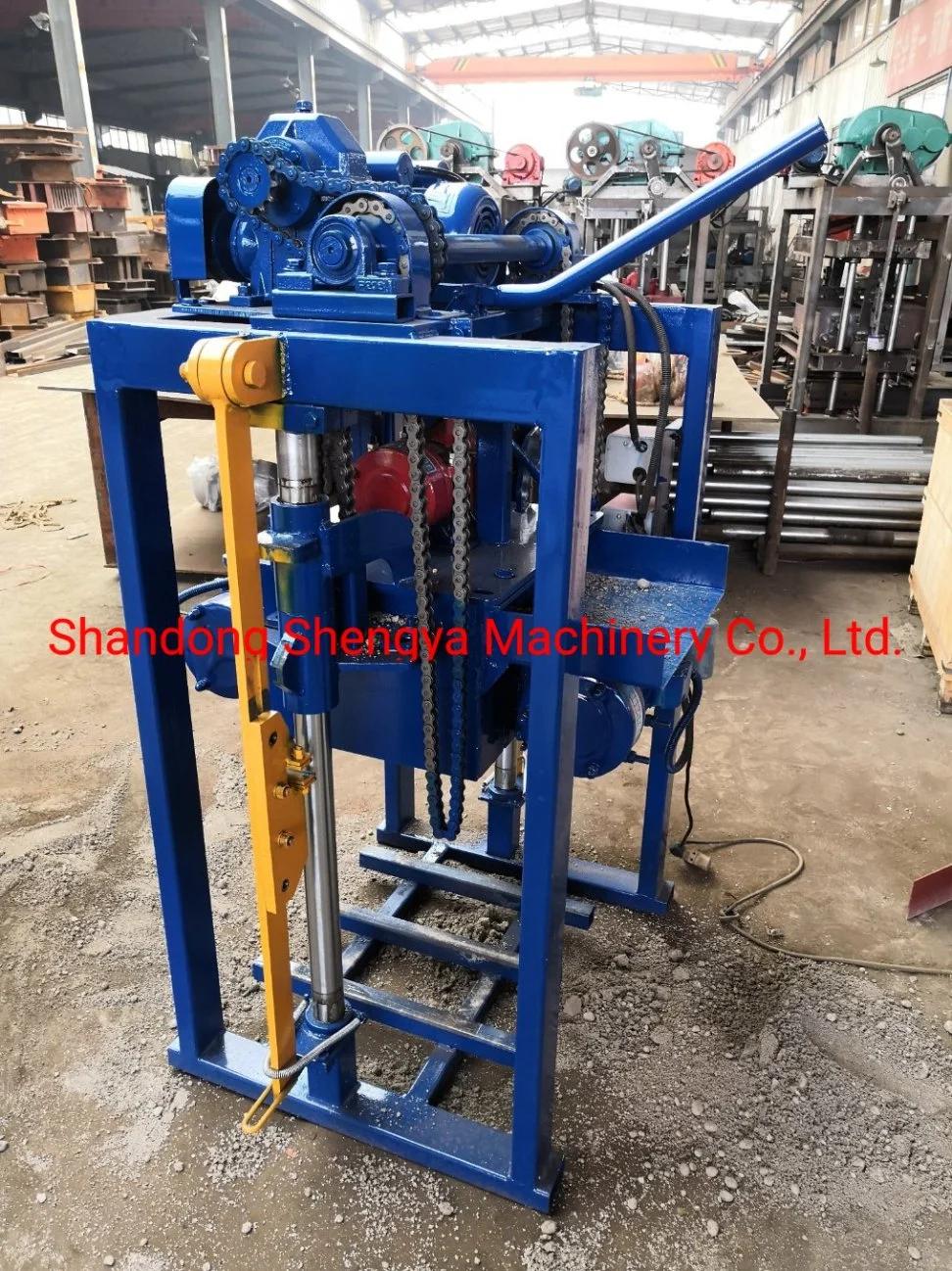 Qmy2-45 Small Manual Movable Egglaying Concrete Hollow Block Brick Making Machine Small Investment Do Business at Home