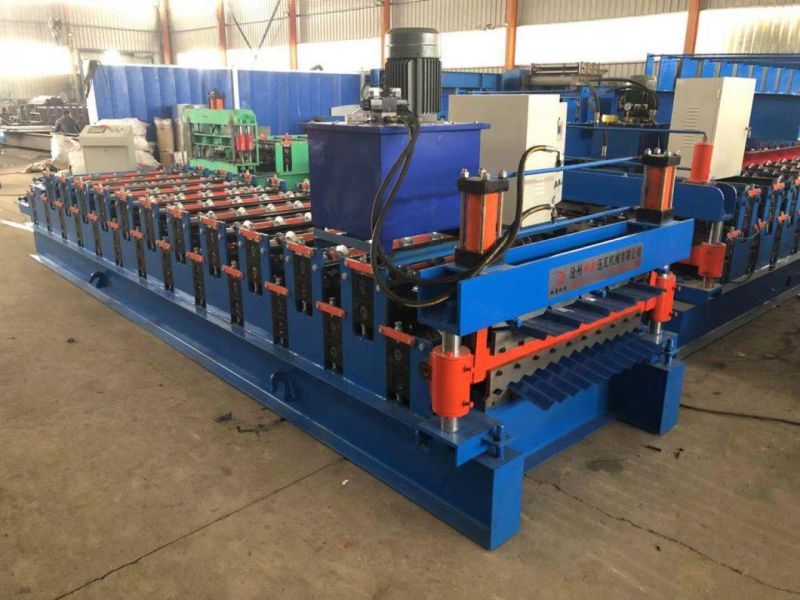 Metal Double Deck Layer Ibr Trapezoidal Corrugated Iron Roof Sheets Roll Forming Machines
