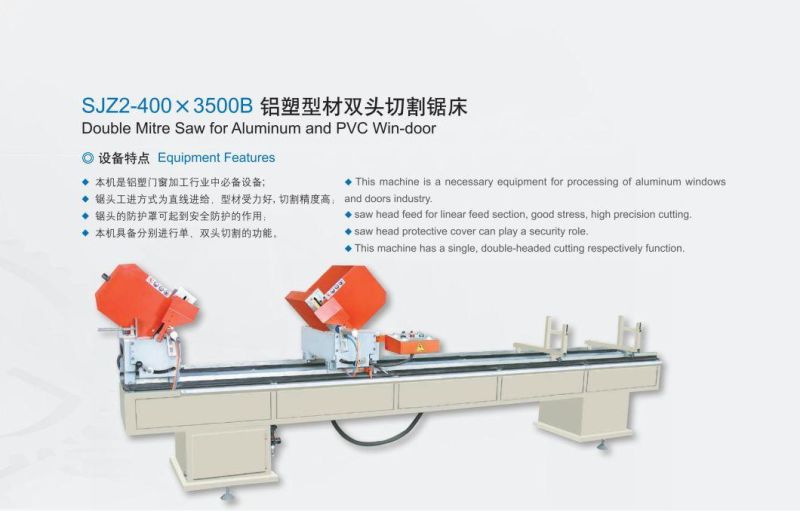 UPVC Profile Double Angle Saw for Window & Door