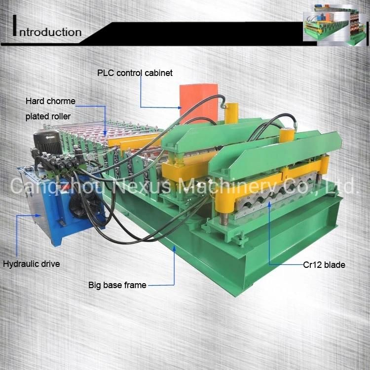 Durable Quality Galvanized Trapezoidal Wall Panel Cold Roll Forming Machine Aluminium Sheet Machine
