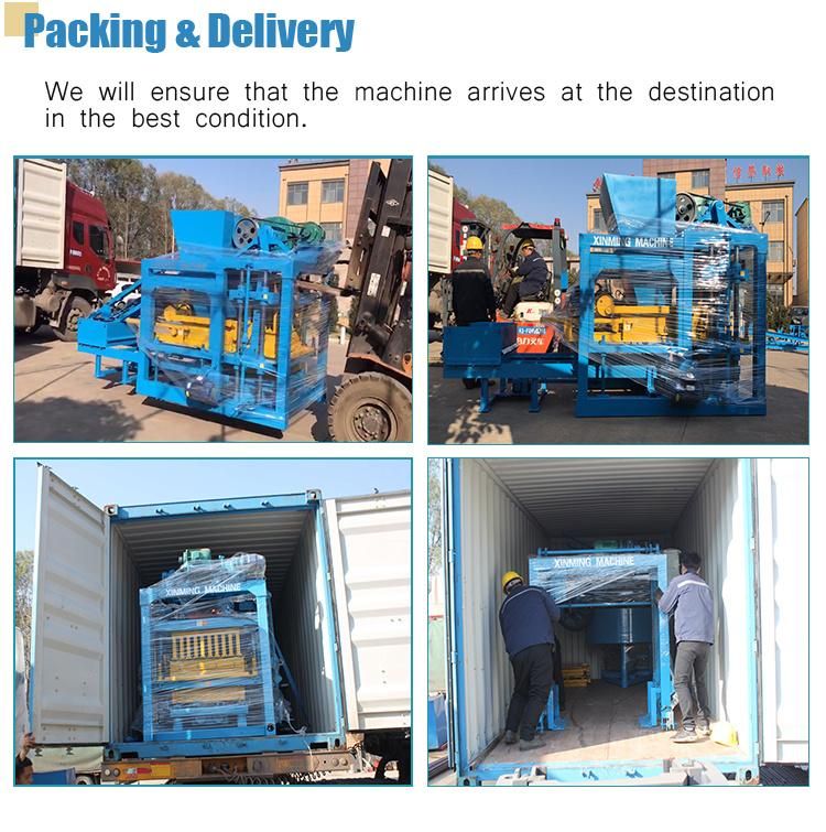 Qt4-25 Automatic Hollow Solid Concrete Cement Paving Interlock Wall Building Material Brick Production Line Block Making Molding Machine in Jamaica