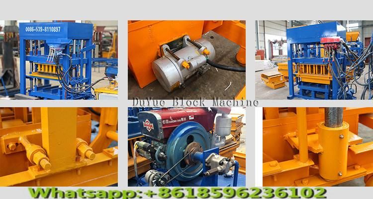 Qt4-30 Automatic Concrete Hollow Brick / Block Making Machine with 220V Single Phase