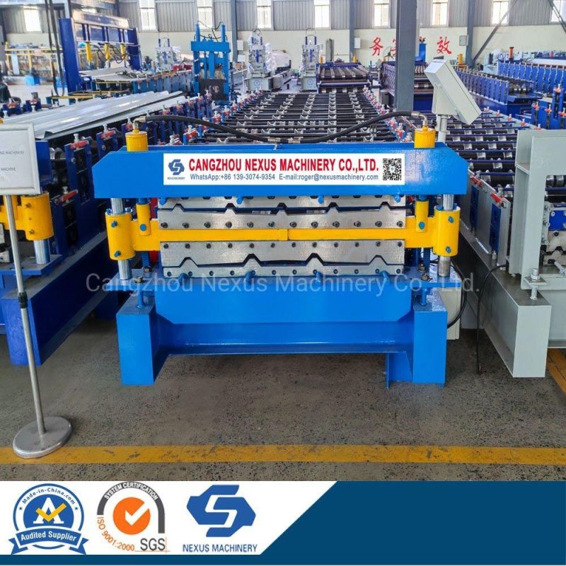 Double Layer Metal Roofing Sheets Machine Roof Tile Making Roll Forming Machine