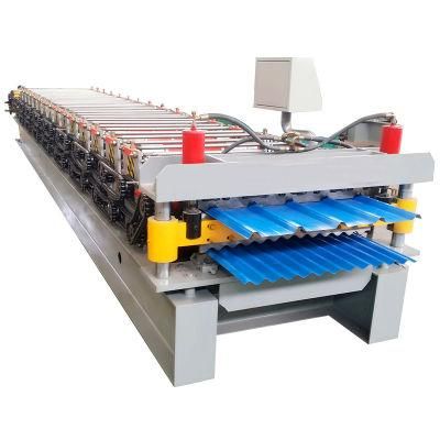 Cheap Double Deck Sheet Trapezoidal Roofing Tile Making Machine Prices