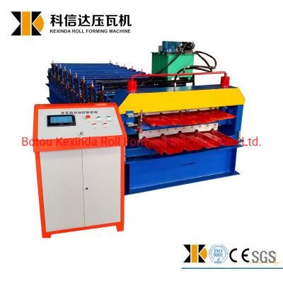 Double Layer Roofing Tile Roll Forming Machine and Decoiler with Price