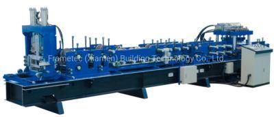 Automatic PLC Control Multi Sizes C Purlin Channel Roll Forming Machine